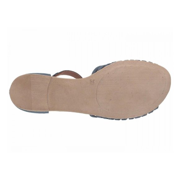 NEW Eric Michael Women Maggie Slate Blue Closed Toe Fisherman Dress Sandal - Picture 7 of 7